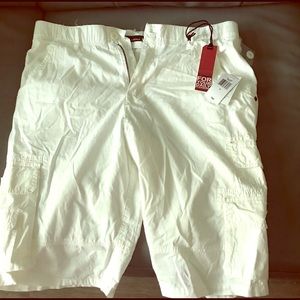 Men’s Cargo Shorts (White)